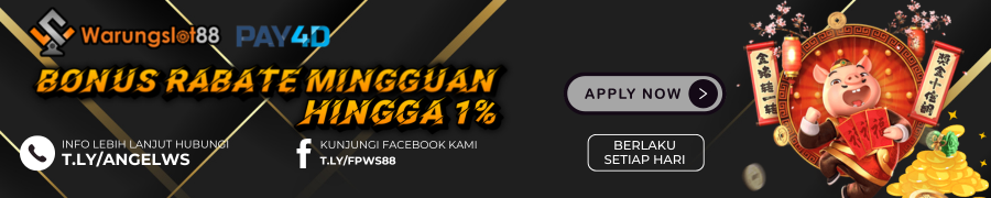 BONUS REBATE MINGGUAN 1% HANYA DI WARUNGSLOT88